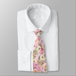 Rose in Full Bloom Magenta Neck Tie Krawatte