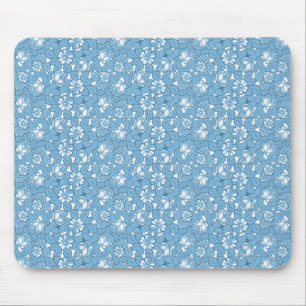 Rose in hellblau mousepad