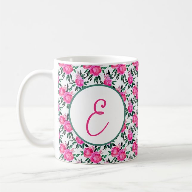 Rose in Rosa Kaffeetasse (Links)