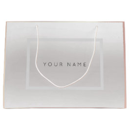 Rose Individuelle Name Pearly Minimal Geschenk Gra Große Geschenktüte