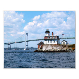Rose Island Lighthouse, Rhode Island Foto Print