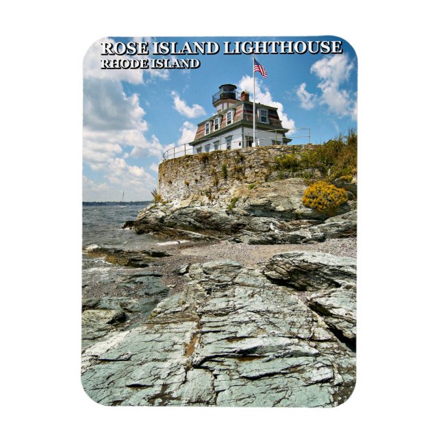 Rose Island Lighthouse, Rhode Island Magnet (Vertikal)