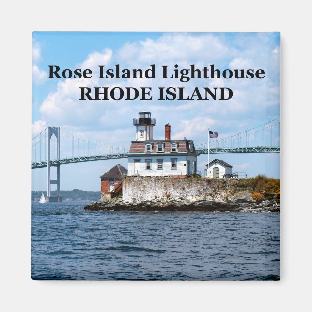 Rose Island Lighthouse, Rhode Island Magnet (Vorne)