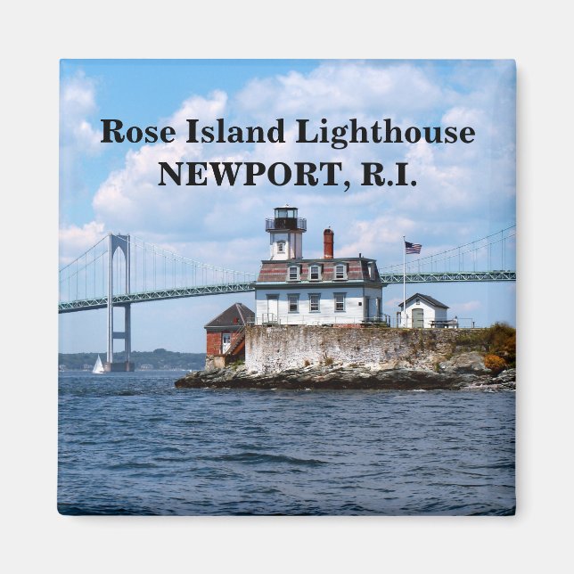 Rose Island Lighthouse, Rhode Island Magnet (Vorne)