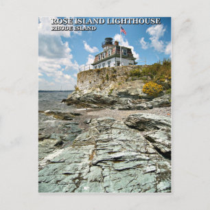 Rose Island Lighthouse, Rhode Island Postcard Postkarte