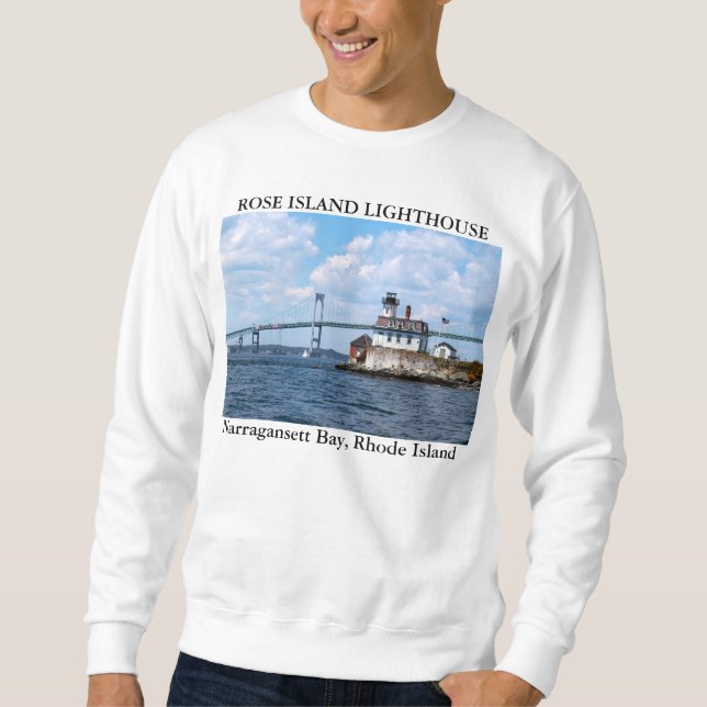 Rose Island Lighthouse, Rhode Island Sweatshirt (Vorderseite)