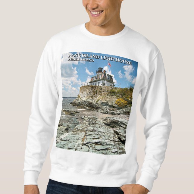 Rose Island Lighthouse, Rhode Island Sweatshirt (Vorderseite)
