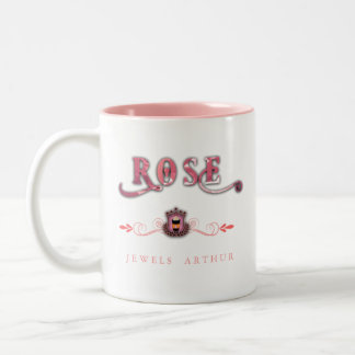 Rose Jewels Cafe Series von Jewels Arthur Zweifarbige Tasse