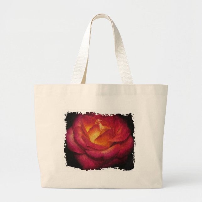 Rose Jumbo Stoffbeutel (Vorne)