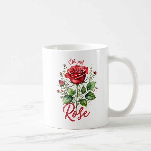Rose Kaffeetasse (Rechts)