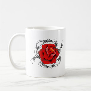 Rose Kaffeetasse