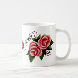 Rose Kaffeetasse