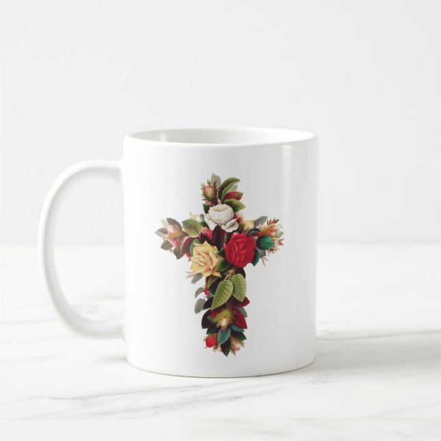 Rose Kaffeetasse (Links)