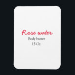 Rose Karosseriebutter Ihren Textnamen Eigengewicht Magnet<br><div class="desc">Entwurf</div>