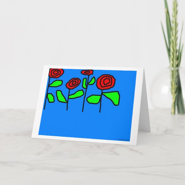 Rose Karte (Vorderseite)