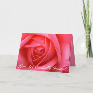 Rose Karten Personalisierte Rose Hochzeit Einladun