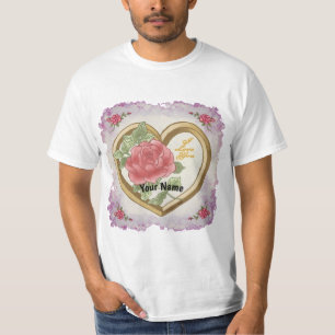Rose Kegelherz T - Shirt