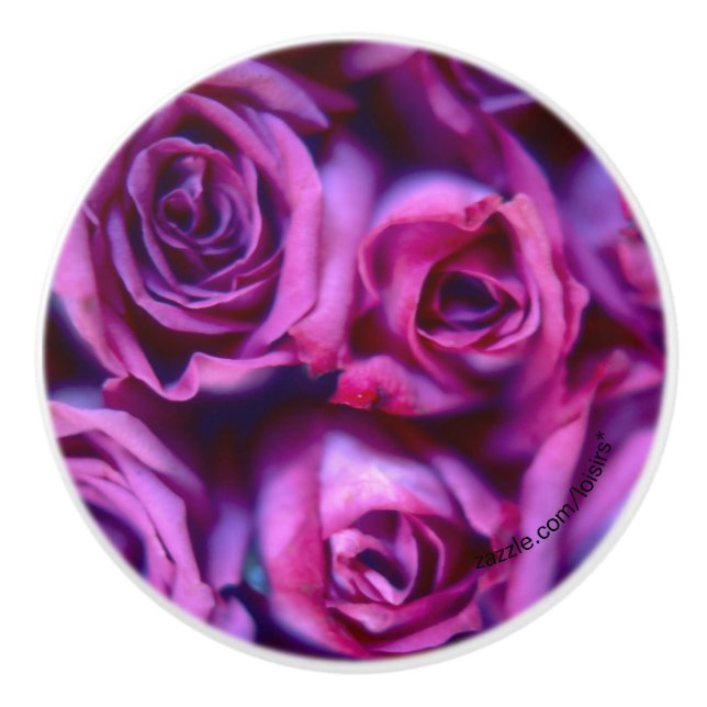 Rose-Keramik Keramikknauf (Vorderseite)