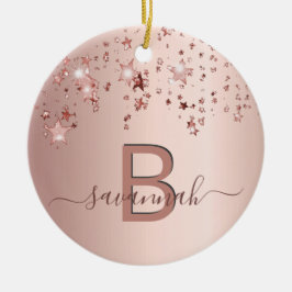 Rose Keramik Ornament