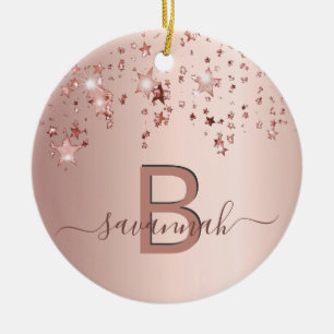 Rose Keramik Ornament