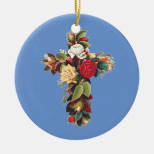Rose Keramik Ornament
