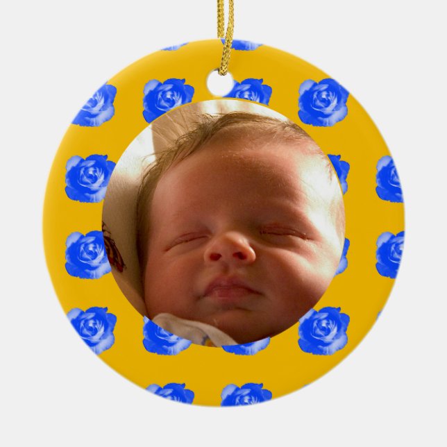 Rose Keramik Ornament (Vorne)