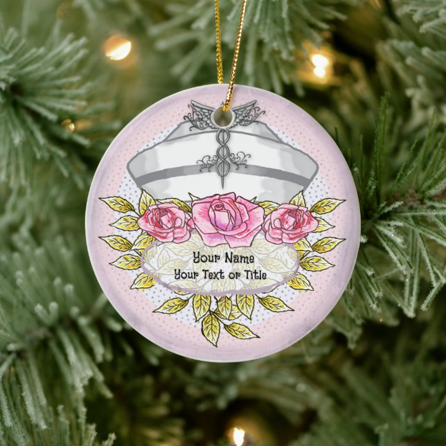 Rose Keramik Ornament (Baum)
