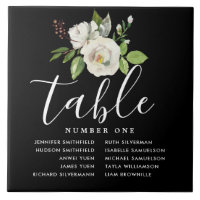 Rose Keramik Tile Seekarte Tischnummer