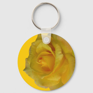 Rose Key Ketten Gelbe Blume Geschenke Schlüsselanhänger