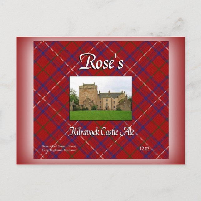 Rose Kilravock Castle Ale Postkarte (Vorderseite)