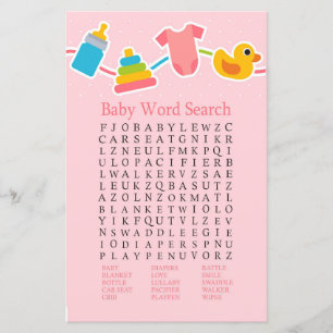 Rose Kinderspielzeug Kinderdusche Word Search Game