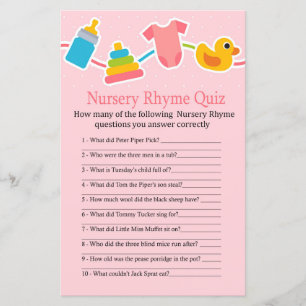 Rose Kinderspielzeug Kinderzimmer Rhyme Quiz Kinde