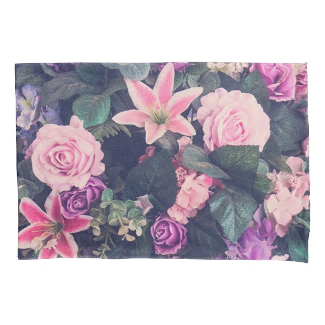 Rose Kissenbezug (Vorderseite)