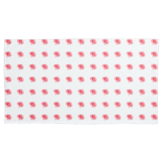 Rose Kissenbezug (Vorderseite-Links)