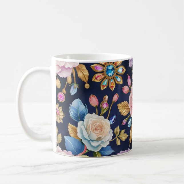 Rose Koffie of Thee Mok Kaffeetasse (Links)