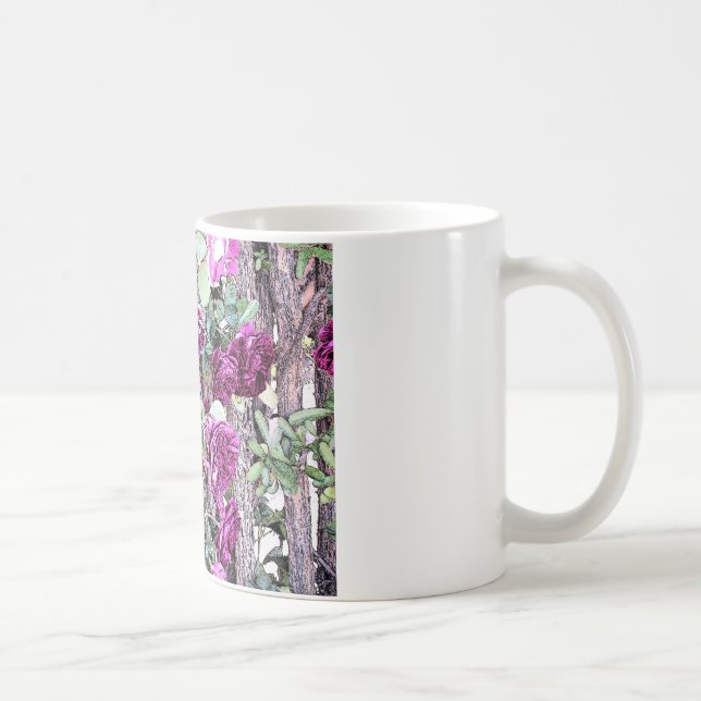 Rose Kontur Tasse (Rechts)