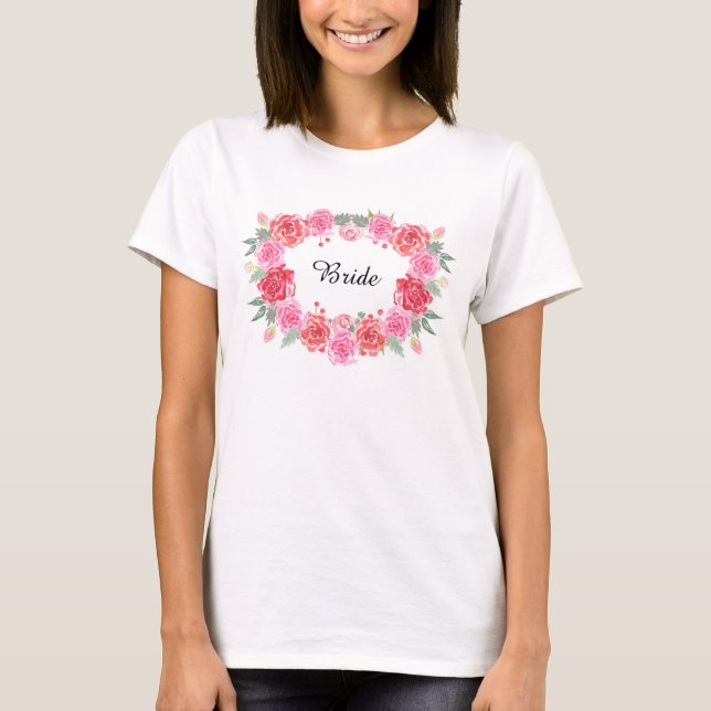 Rose-Kranz T-Shirt (Vorderseite)