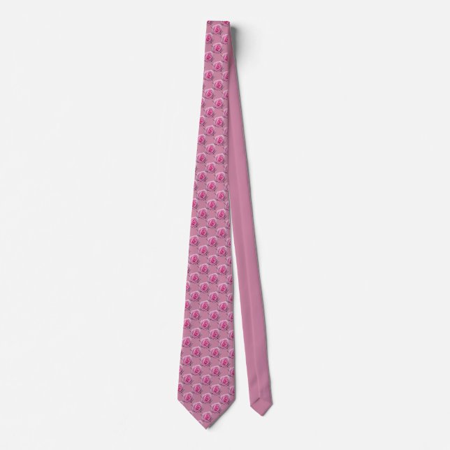 Rose Krawatte Roses Neckties Romantisches Geschenk (Vorderseite)