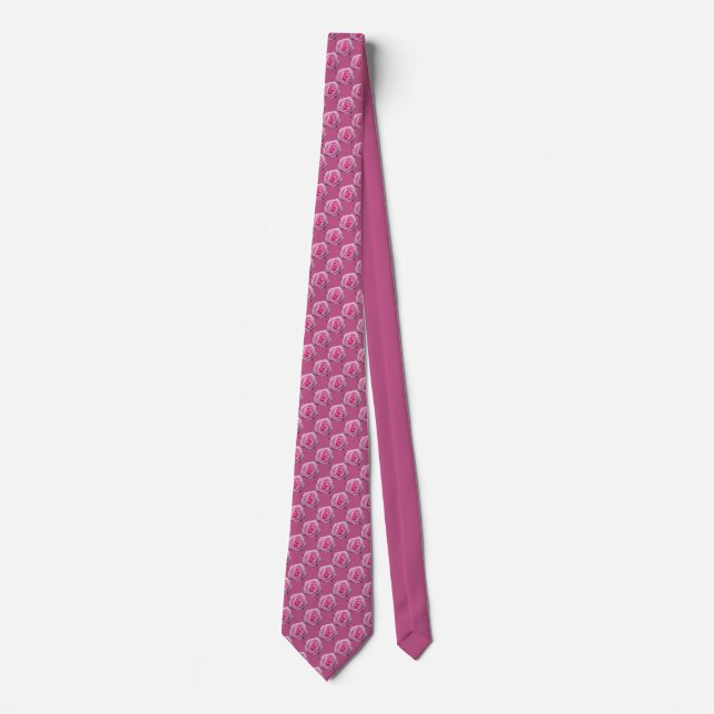 Rose Krawatte Roses Neckties Romantisches Geschenk (Vorderseite)