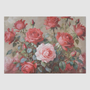 Rose Kunst Ölgemälde Seidenpapier