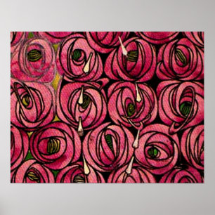 Rose, Kunstmalerei von Charles Mackintosh Poster