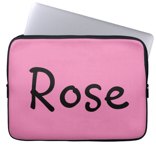 Rose Laptopschutzhülle (Vorderseite)
