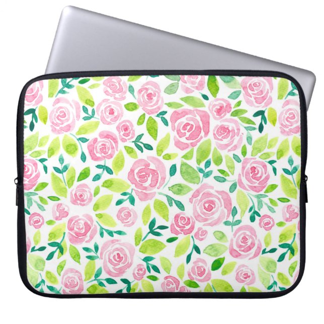 Rose Laptopschutzhülle (Vorderseite)