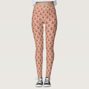Rose Leggings Peach Wilde Rose Leggings