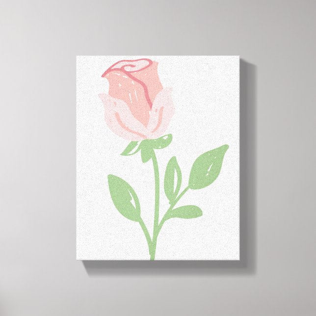 Rose Leinwanddruck (Vorderseite)