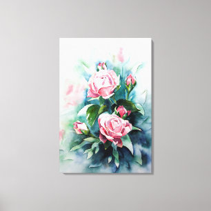 Rose Leinwanddruck