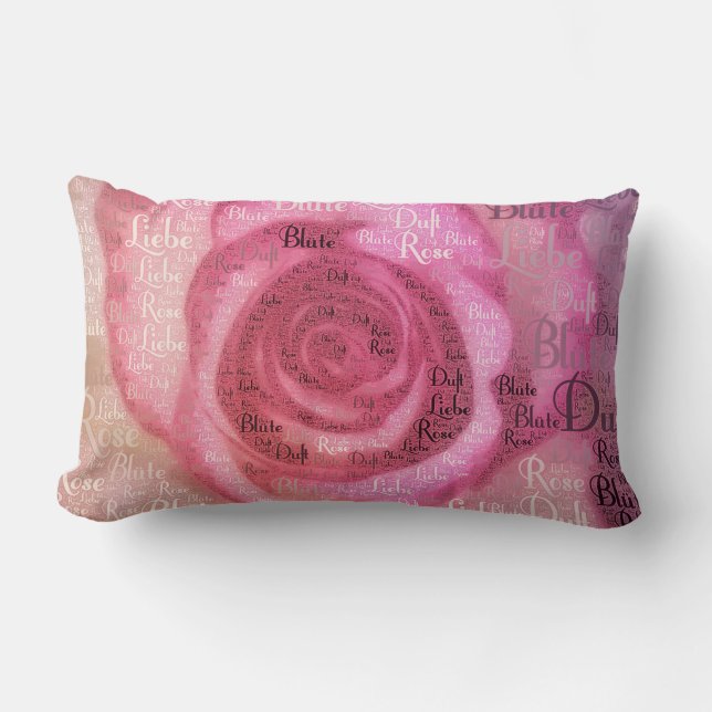 Rose Lendenkissen (Vorderseite)