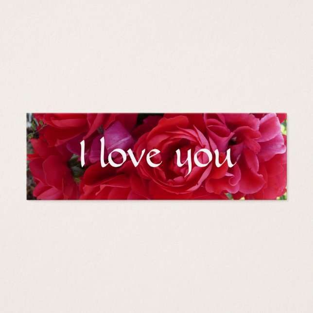 Rose Lesezeichen (Vorderseite)