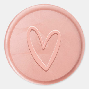 Rose Liebe Herzwachs Siegel Sticker