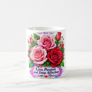 Rose: Liebe, Leidenschaft & tiefe Zuneigung Kaffeetasse